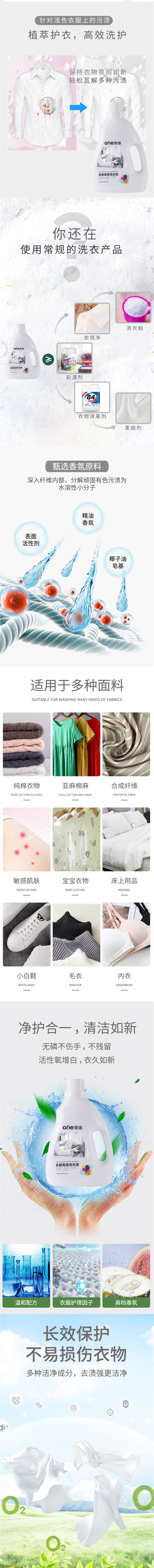 衣物清洁薰衣草洗衣液OEM代加工 衣物清洁薰衣草洗衣液OEM代加工