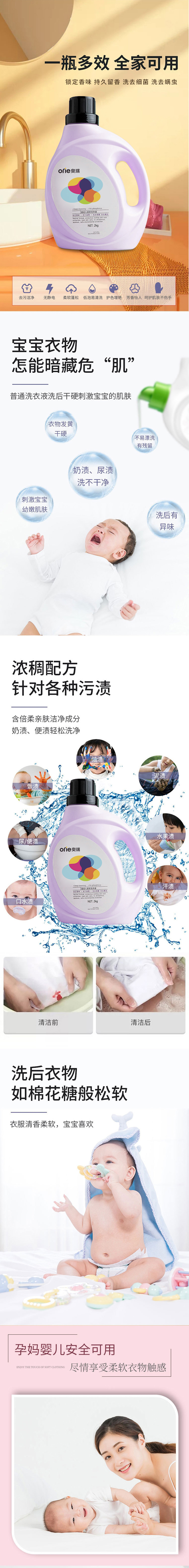 婴幼儿专用洗衣液OEM贴牌代加工 婴幼儿专用洗衣液OEM贴牌代加工