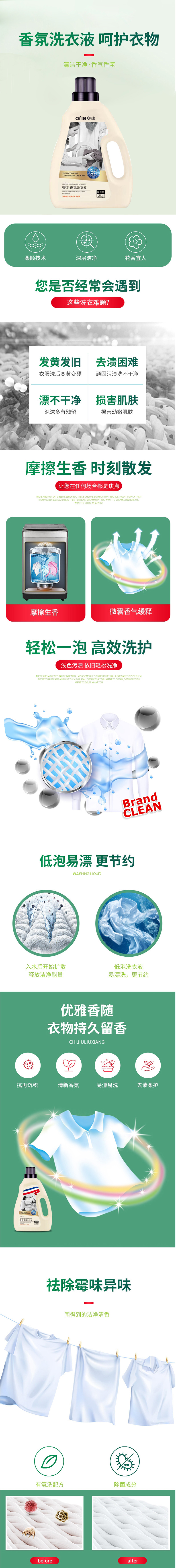 香氛洗衣液OEM贴牌代加工